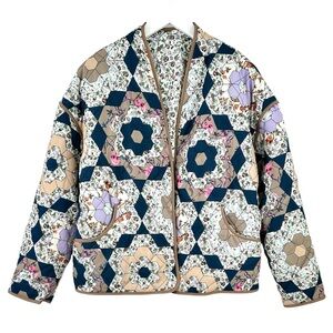 Vintage Multicolor Patchwork Jacket